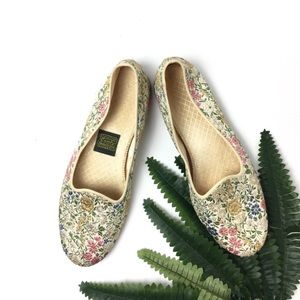 Vintage Daniel Green Jacquard Slippers - 8.5